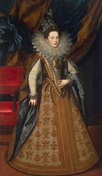 弗蘭斯 普佈斯 Portrait of Margaret of Savoy, Duchess of Mantua